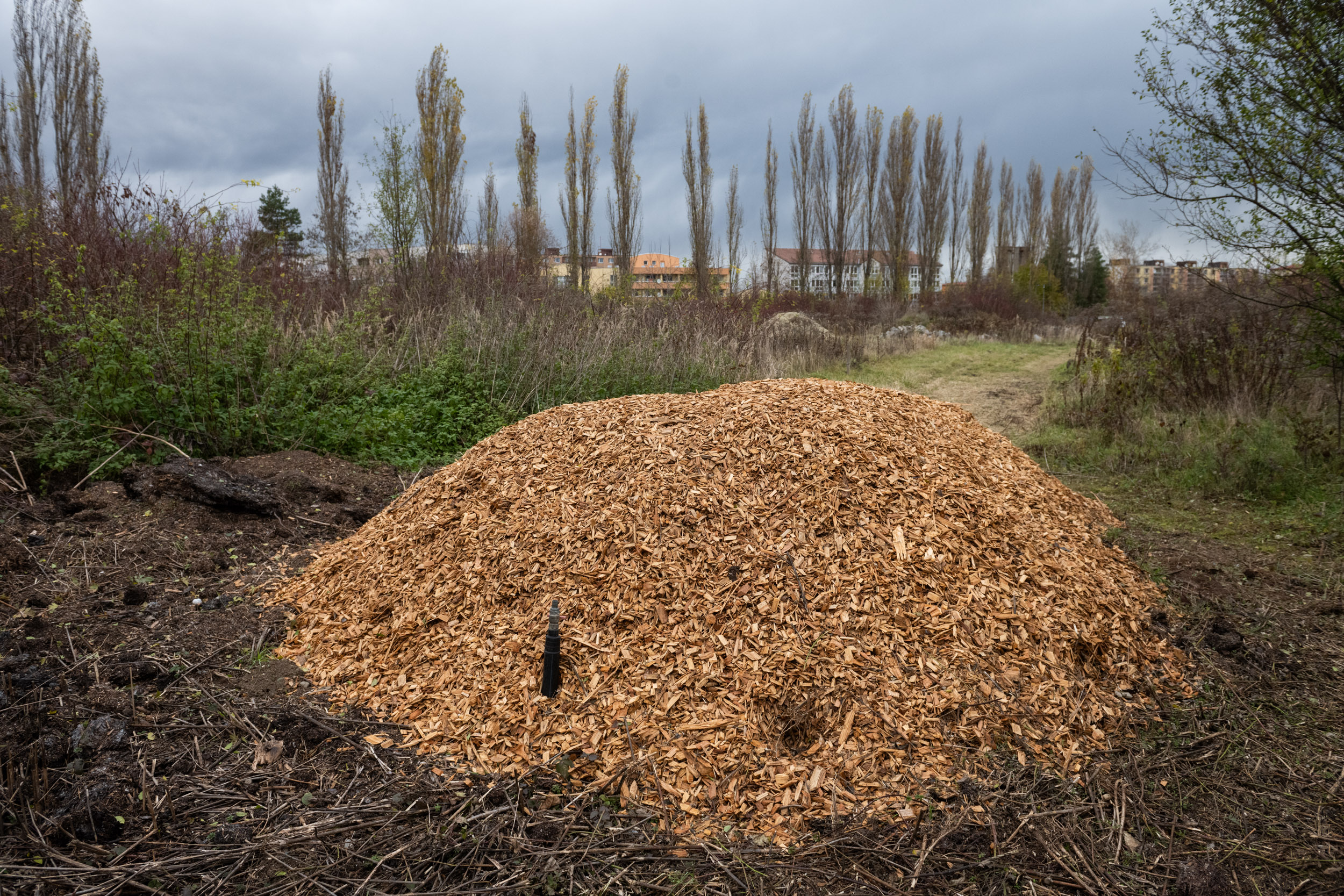 K monitorování bývalé skládky slouží i biofiltr.