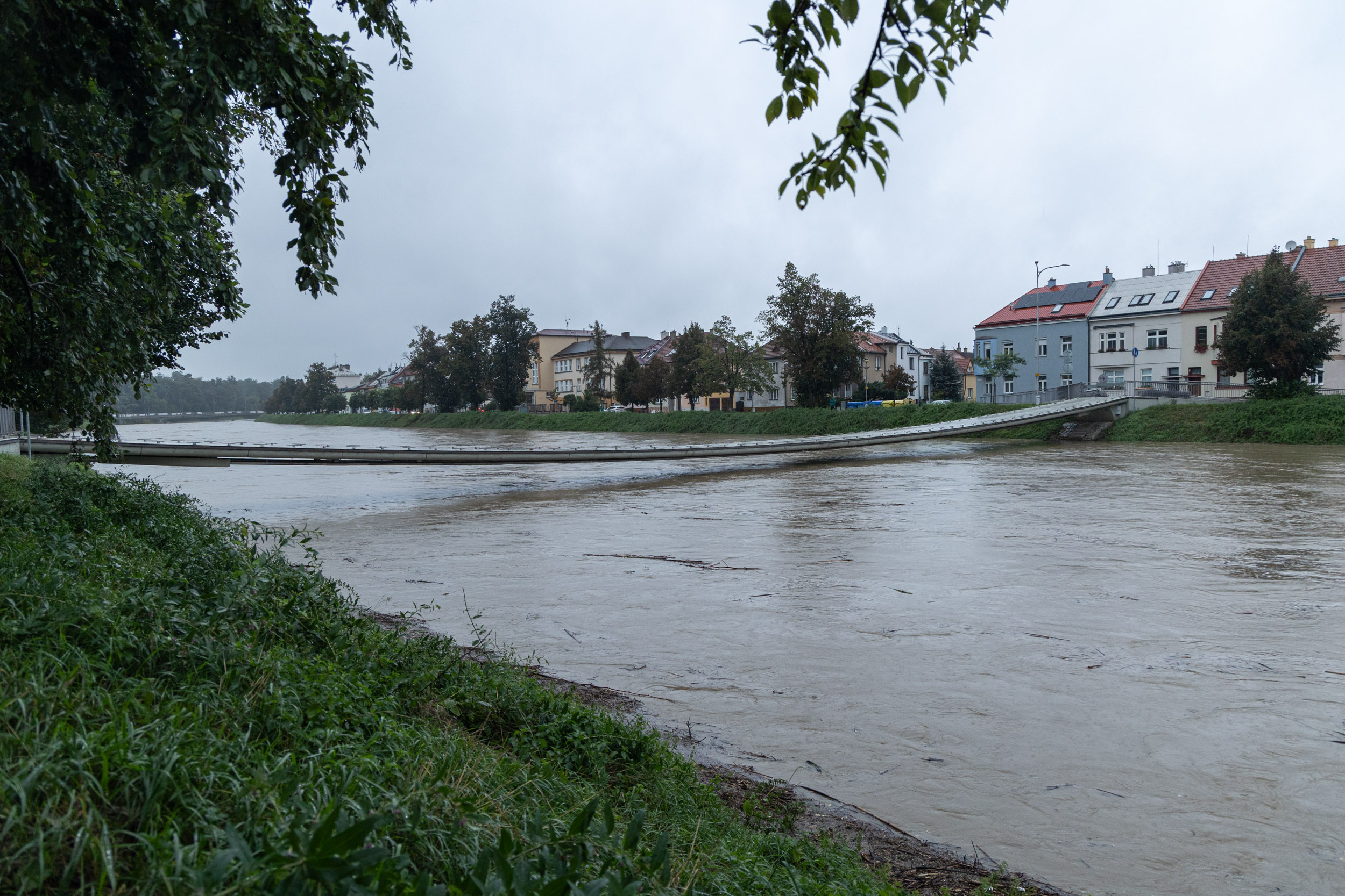 Prognóza meteorologů ohledně vzestupu hladiny řeky Moravy je příznivější.