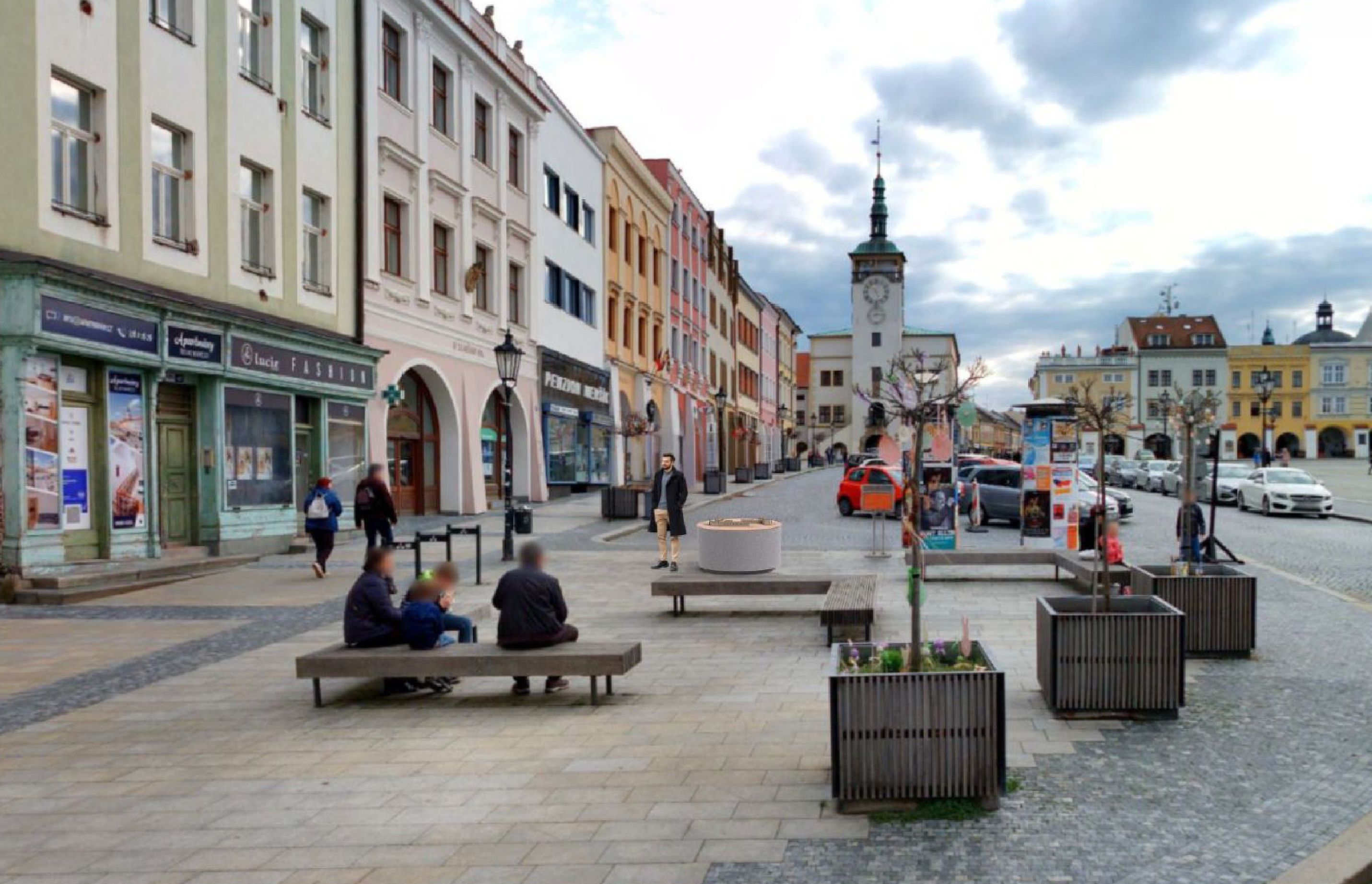 Návrh umístění - vizualizace